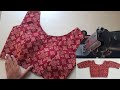 Boat Neck Princess Cut Blouse Cutting & Stitching | Boat Neck Blouse Ki Cutting Video