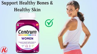 Centrum For Women Tablets - Multivitamins Support Energy, immunity, Bone Health + Healthy Skin