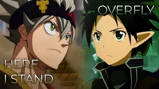 Here I Stand x Overfly | Mashup of Black Clover: Sword of the Wizard King, Sword Art Online Resimi