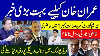 عمران خان کیلیے بہت بڑی خبر سپریم کورٹ کمرہ عدالت نمبر1 میں حاضری ویڈیو لنک میں دلائل دینگے