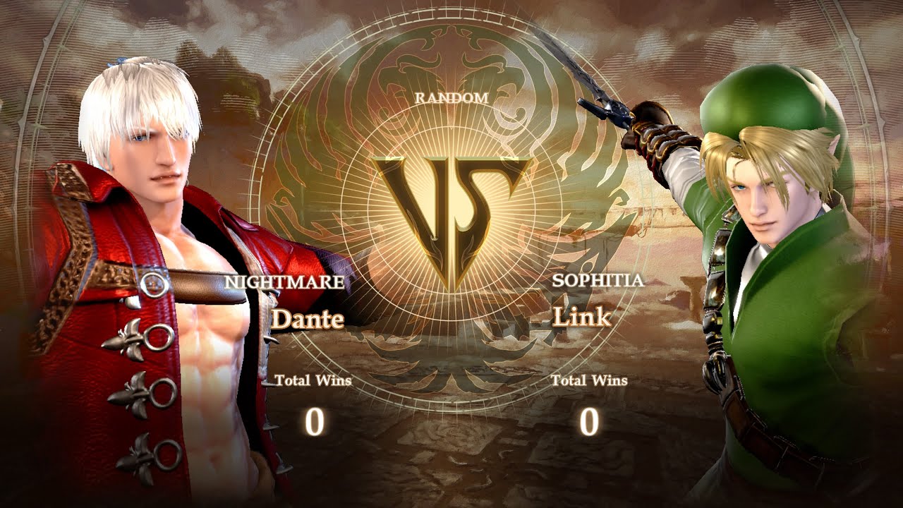 Soul Calibur 6 | Dante (Devil May Cry) VS Link (The Legend of Zelda ...