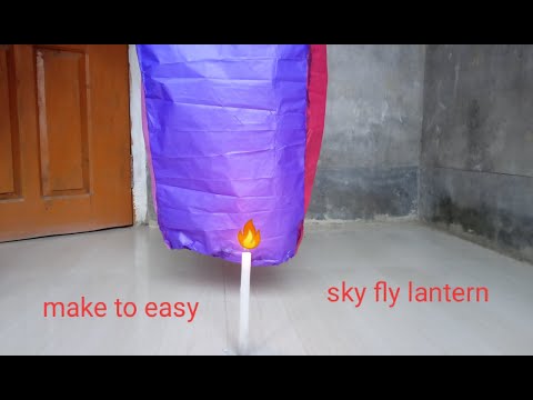 Jak zrobić balon || niebo latać balonem | łatwy make latarnia w domu | Experiment królowej