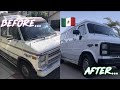 Van Conversion NEW PAINT JOB IN TIJUANA MEXICO 🇲🇽Restoring a 1990 Chevy G20 Sport VAN #VANLIFE