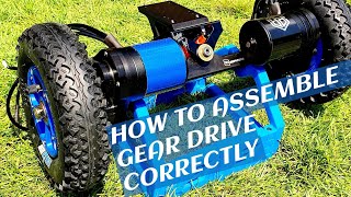 How to assemble gear drive correctly.