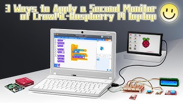 3 Ways to Apply a Second Monitor for #CrowPi L Raspberry PI Laptop