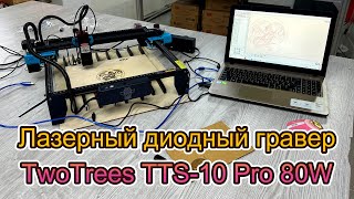 Лазерный диодный гравер TTS 10 Pro 80W