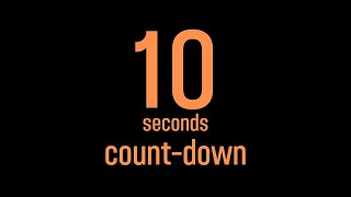 10 seconds timer / countdown timer / number color / orange