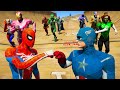 Pista de Obstáculos com SuperHerois GTA 5 MODS - Сool Obstacle Course with Spiderman and Friends