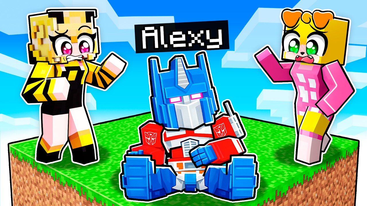 Jugando como BEBE TRANSFORMER en UN CHUNK en Minecraft! 👶🚗 - YouTube