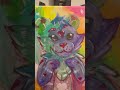 #Carebear  #adorable #rainbow #watercolor #acrylicpaint #hnadpainted #art #artandcraft #teddybear