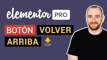 Cómo crear BOTÓN de VOLVER ARRIBA 🔝 con Elementor Pro