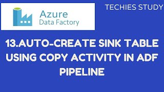 13  Auto Create table option in Copy activity for Azure SQL Server as sink dynamically in ADF
