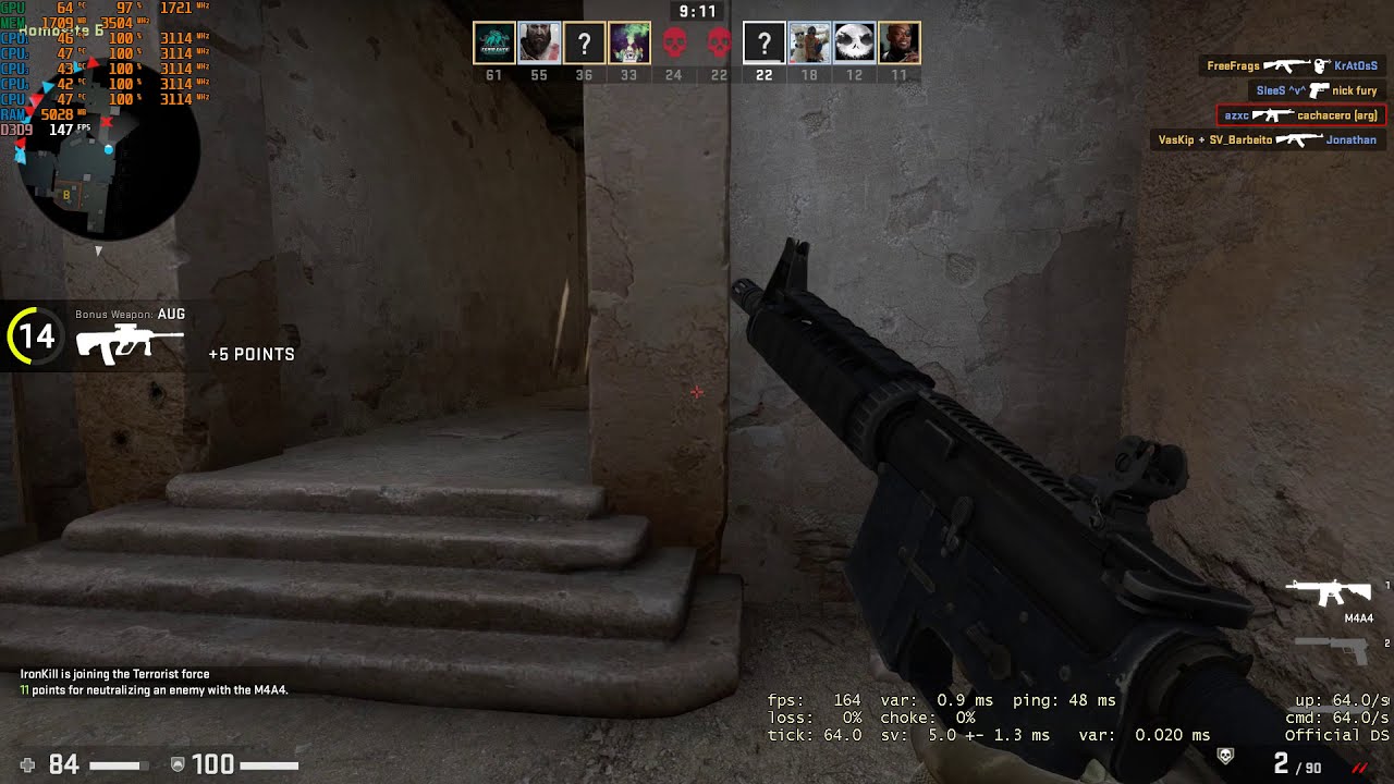 GeForce GTX 1050 TEST - CSGO