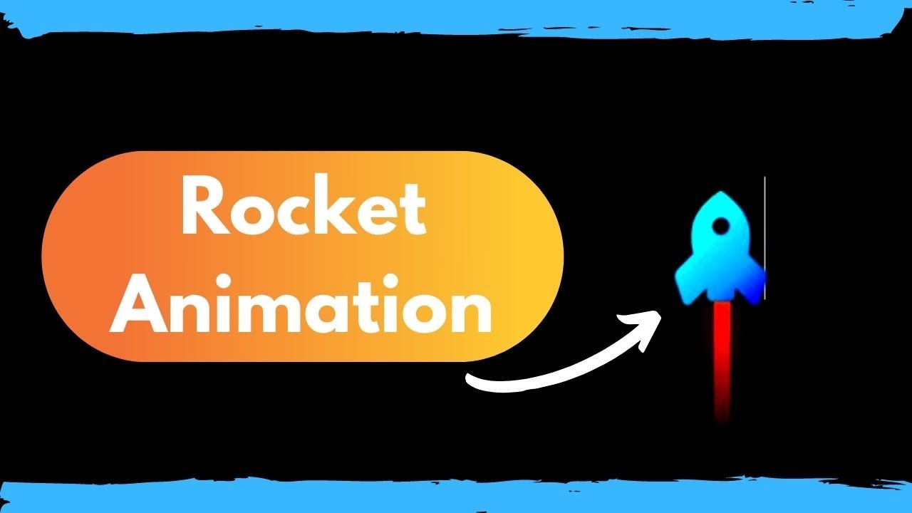 🚀 Flying Rocket Animation using CSS & JavaScript | Tutorial