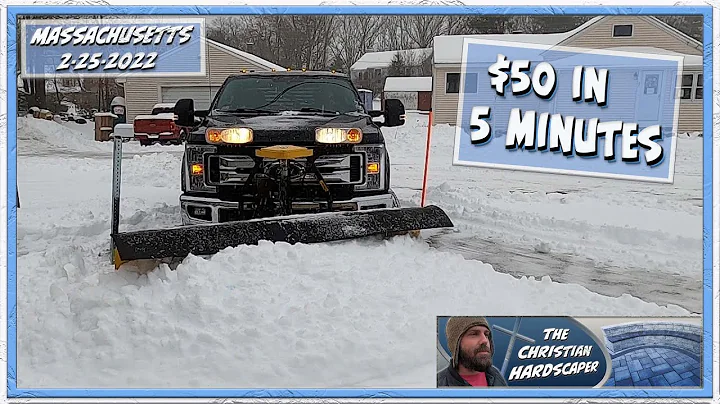 $50 In 5 Minutes | How To Plow A Driveway