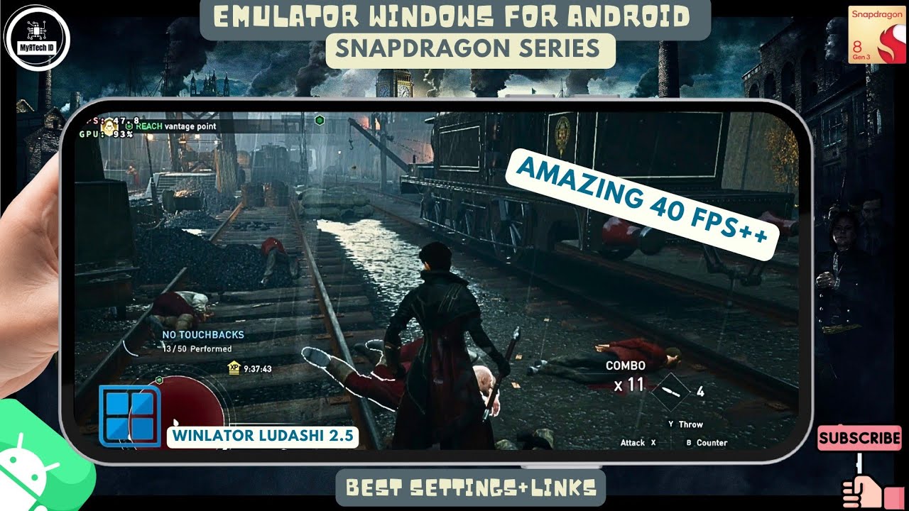 ASSASSIN'S CREED SYNDICATE ANDROID 40FPS++ | WINLATOR LUDASHI 2.5 (ROG PHONE 8) 