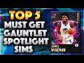 TOP 5 FREE GAUNTLET SPOTLIGHT SIM CARDS THAT YOU SHOULD GET FIRST IN NBA 2K21 MyTEAM!!