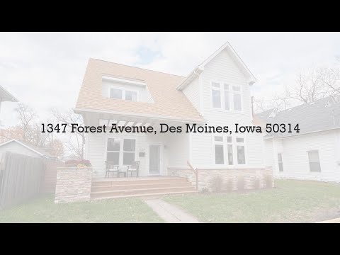 1347 Forest Avenue, Des Moines, IA home video tour