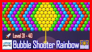 Bubble Shooter Rainbow - Shoot and Pop Puzzle Level 31 - 40 | @GamePointPK screenshot 2