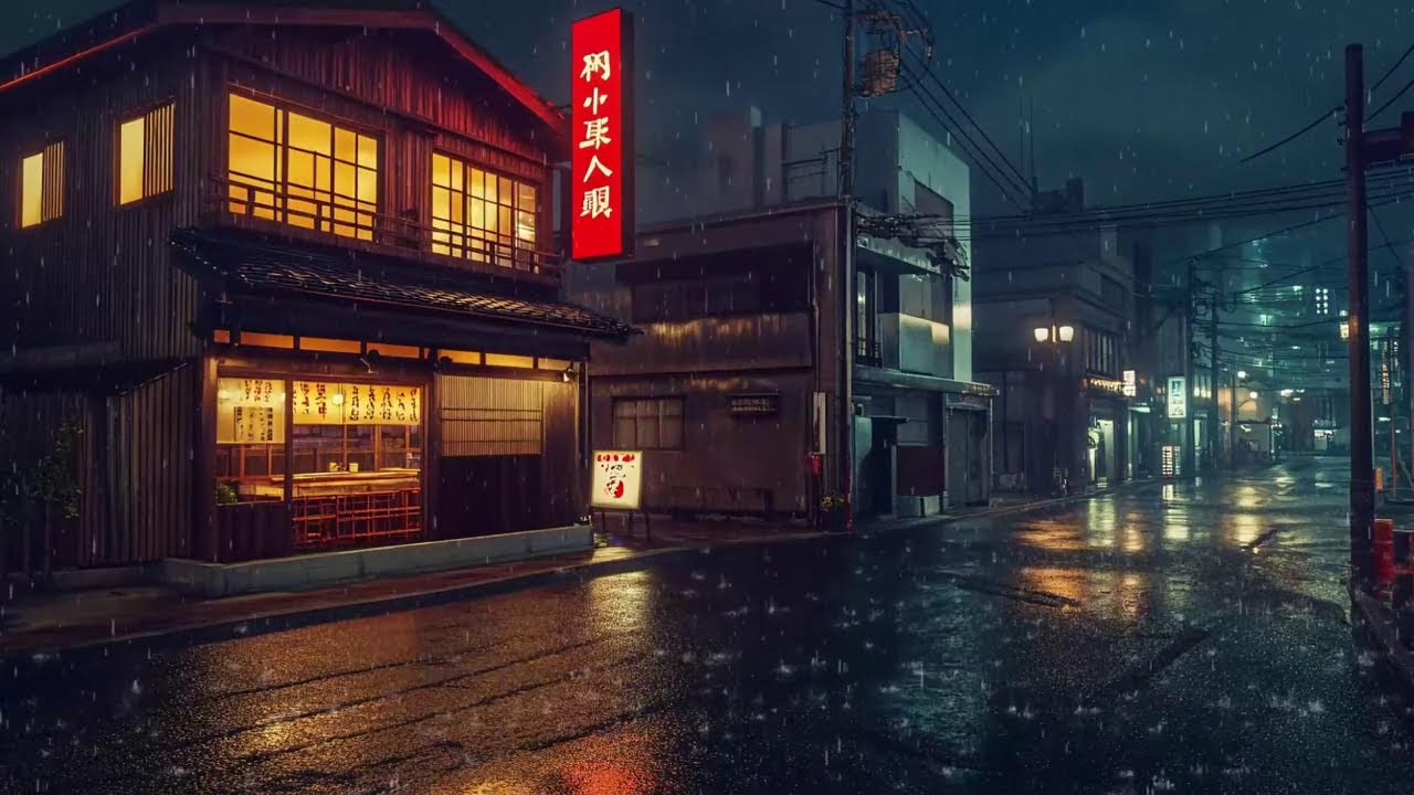 Midnight Rain in Tokyo 🌧️ Soft Lofi Hip Hop for Sleep & Night Relaxation