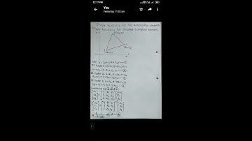 Problems on Shape function for 3 noded triangular element