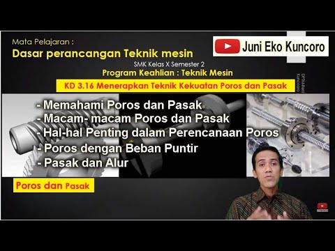 Menerapkan Teknik Kekuatan Poros dan Pasak