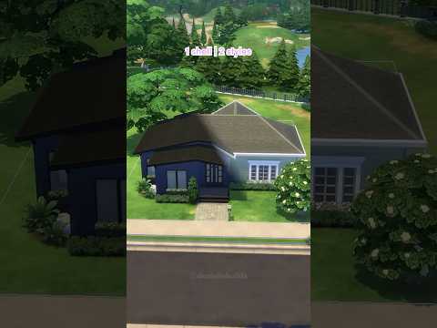 1 shell | 2 styles in the sims 4 ✨ which is your fav? 💚💙 #thesims4 #thesims #daniellebuilds
