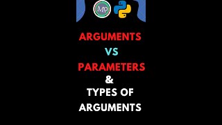 Arguments vs Parameters & Types of Arguments In #python  #telugu | #shorts #pythoncoding #education