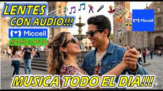 Lentes con musica Miccell modelo Pag 08 // Disfruta de tu mejor musica en todo momento con estilo.