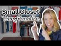 Cluttered to Clean - Small Closet Transformation