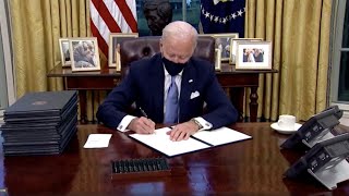 Biden signs executive order reversing Trump's immigration barriers