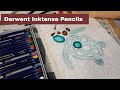 Making a Sea Turtle Art Quilt using Derwent Inktense Pencils......What do they do?
