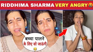 Riddhima Sharma Very Angry on Chandrika Dixit 🤬 | Riddhima Sharma Vs Wada Paw Girl Controversy