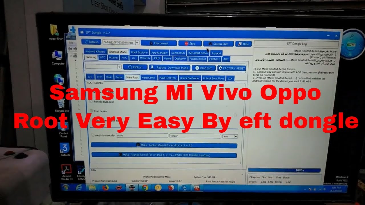 Samsung Mi Vivo Oppo Root Very Easy By eft dongle Samsung Mi Vivo Oppo Root Very Easy By eft dongle