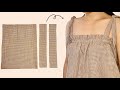 Just a rectangle to make elastic gathered top  easy diy gathered top
