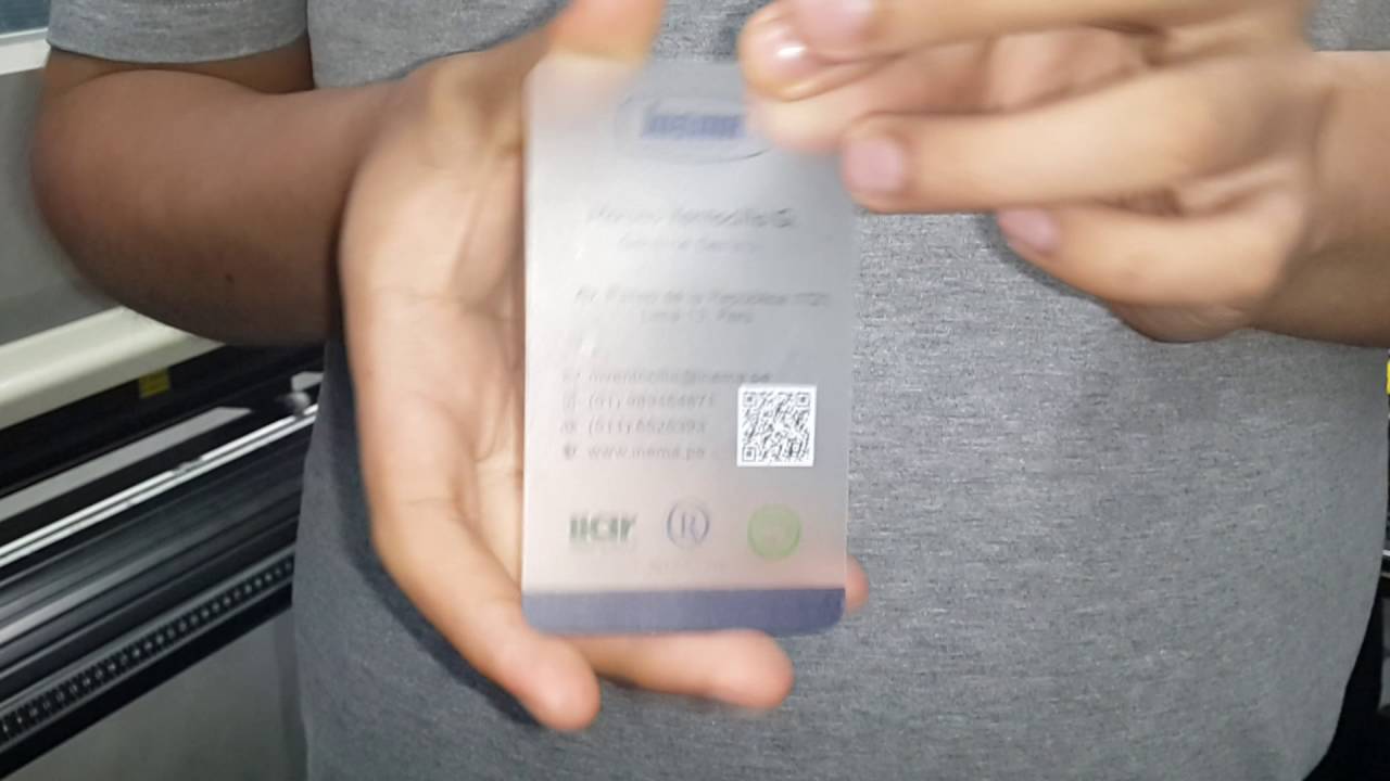 TARJETA TRANSPARENTE DELGADO