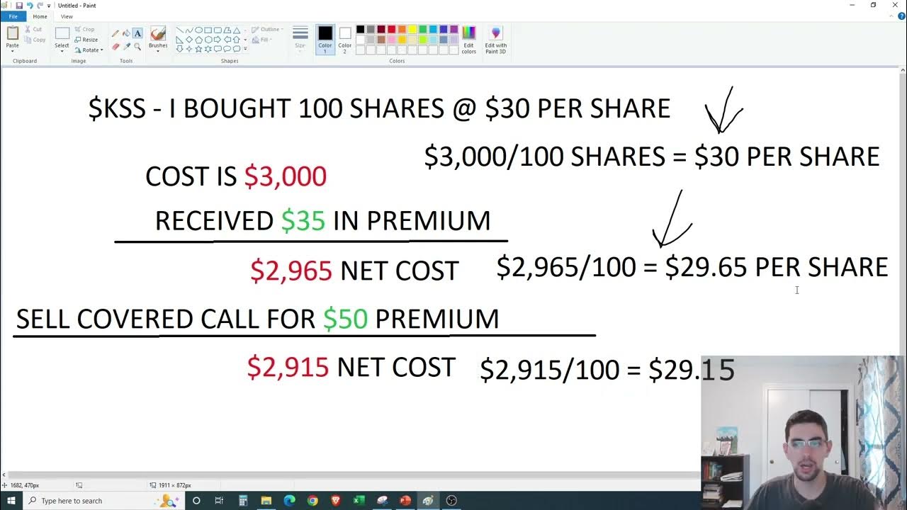 Selling Options to Adjust Your Cost Basis Explained YouTube