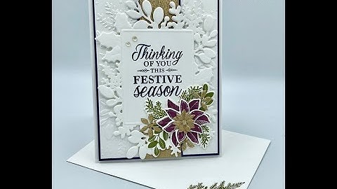 Stampin Up//Merriest Moments//Merriest Frames Hybrid Embossing Folder//Christmas Card