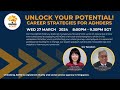 Unlock your potential career strategies for ad.ers  unlocking admarch 27 2024