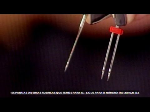 Como coser com agulha dupla - Costura com Riera Alta costura armchair