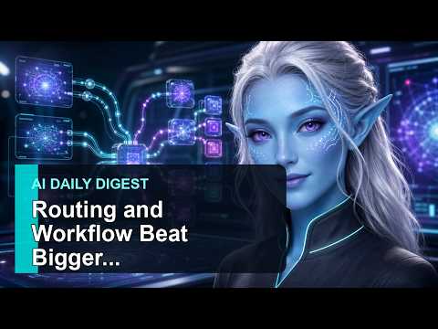 AI Daily Digest: Routing and Workflow Beat Bigger Models