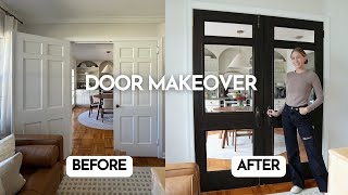 Door Makeover | How to add glass to doors Wealth