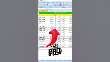 🤑 Create Salary Sheet in Seconds | Amazing Excel Shortcut | ms excel salary sheet formula