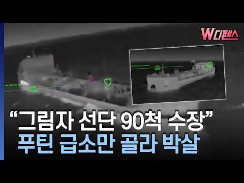 [W디펜스] "그림자 선단 90척 수장" 푸틴 급소만 골라 박살 / 머니투데이방송