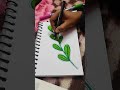 Satisfying leaf art #satisfyingart #ytshorts #drawing #sundayfunday #fyp
