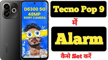 How to set alarm on Tecno Pop 9 || Tecno Pop 9 me alarm kaise lagaye ||
