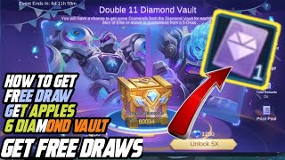 HOW TO GET 6 DIAMOND VAULT TO DRAW IN 11,11 EVENT MOBILE LEGENDS