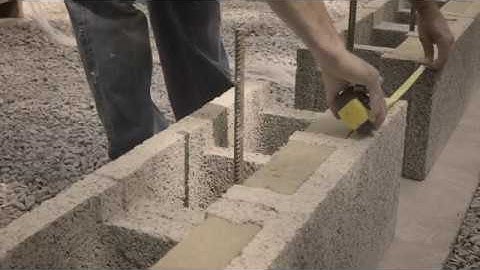Step 3 Building with Insulated Concrete Forms (ICF) - Laying the first course
