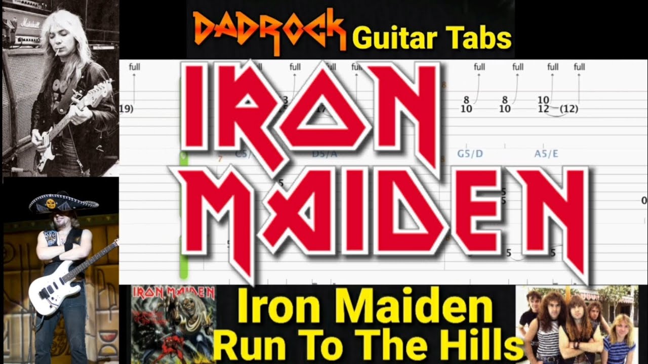 Run To The Hills - Iron Maiden - Guitar + Bass TABS Lesson Run To The Hills - Iron Maiden - Guitar + Bass TABS Lesson