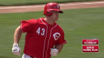 COL@CIN: Schebler crushes a solo homer to right